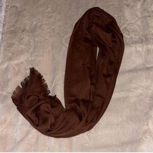 Dark brown, polyester hijab